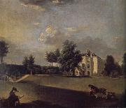 Johann Zoffany A view of the grounds of  Hampton House Spain oil painting artist
